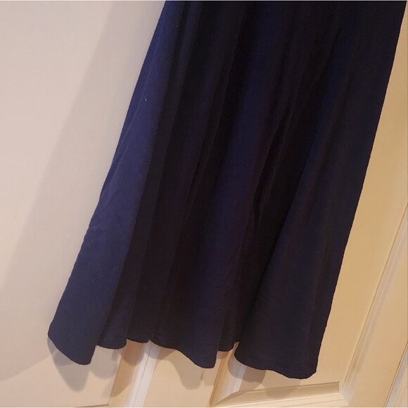 Forever 21 stretchy blue fit and flare dress L juniors - Picture 3 of 4